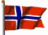 Flagge von norwegen