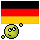 Smiley mit Flagge von Deutschland