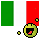 Smiley mit Flagge von Italien
