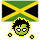 Smiley mit Flagge von Jamaika