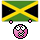 Smiley mit Flagge von Jamaika