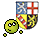 Smiley mit Wappen von Saarland